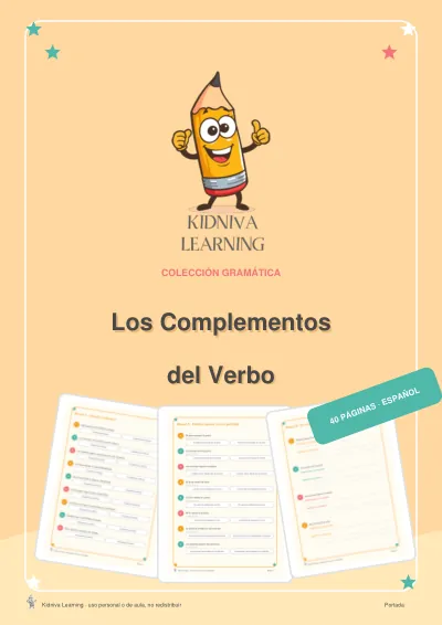 Portada de Los Complementos del Verbo