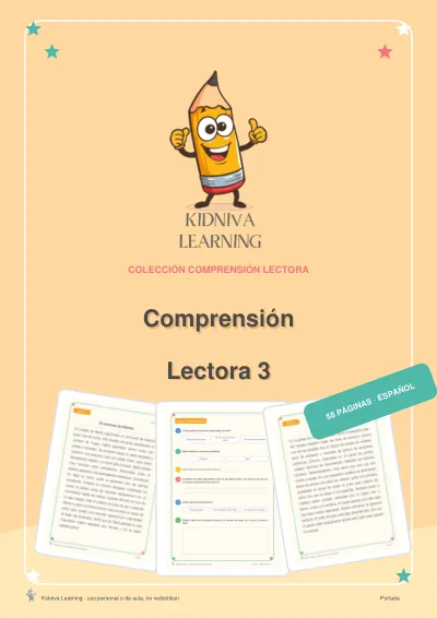 Portada de Comprensión Lectora 3