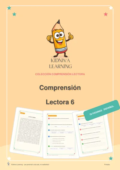 Portada de Comprensión Lectora 6