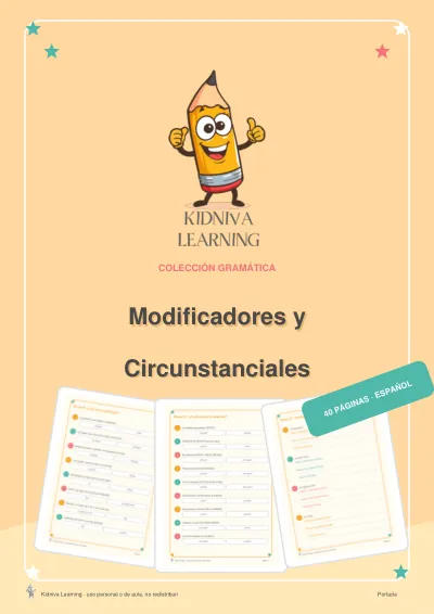 Portada de Modificadores y Circunstanciales