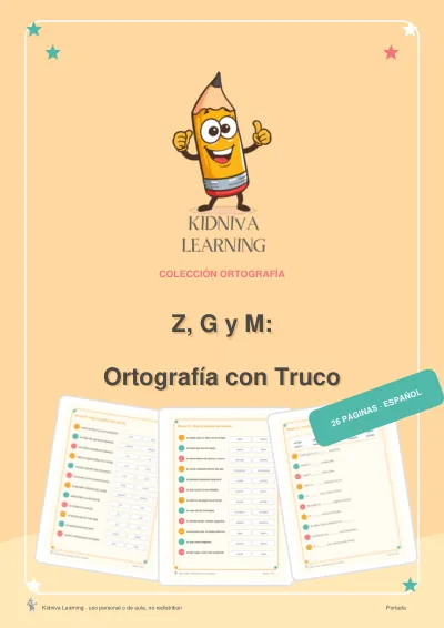 Portada de Z, G y M: Ortografía con Truco