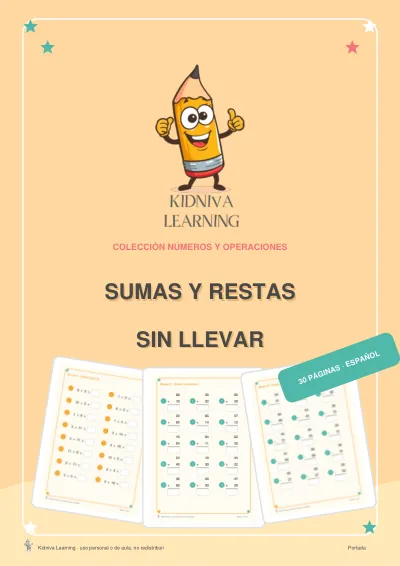 Portada de Sumas y Restas Sin Llevar